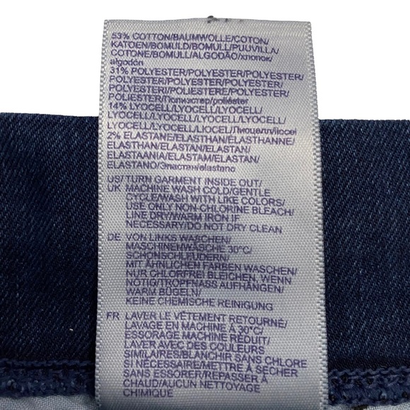 NYDJ Alina Pull On Ankle Blue Jeans Denim Slimming Panel High Rise Straight 10 - Picture 5 of 16